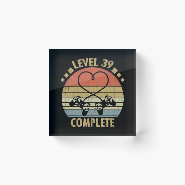 Item preview, Level 39 Complete - 39th Wedding Anniversary Gift Video Gamer designed and sold by nana1099.
