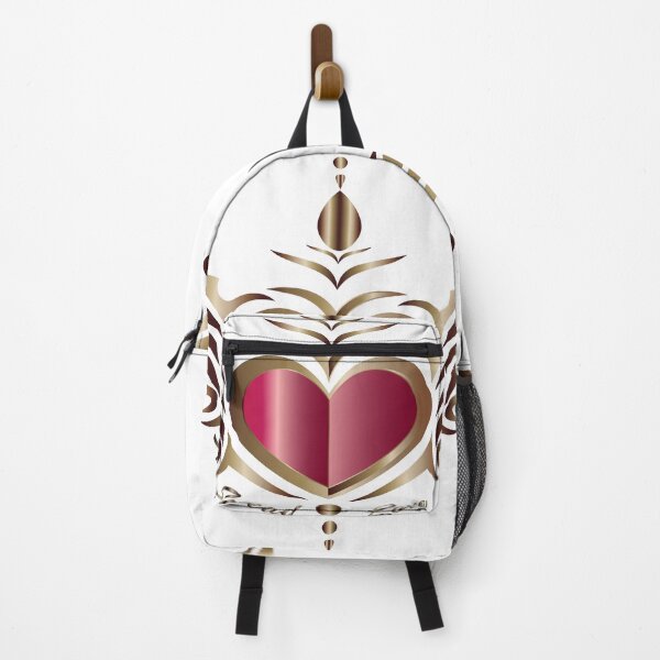 Item preview, Spread love with golden heart wings designed and sold by Nobiya.