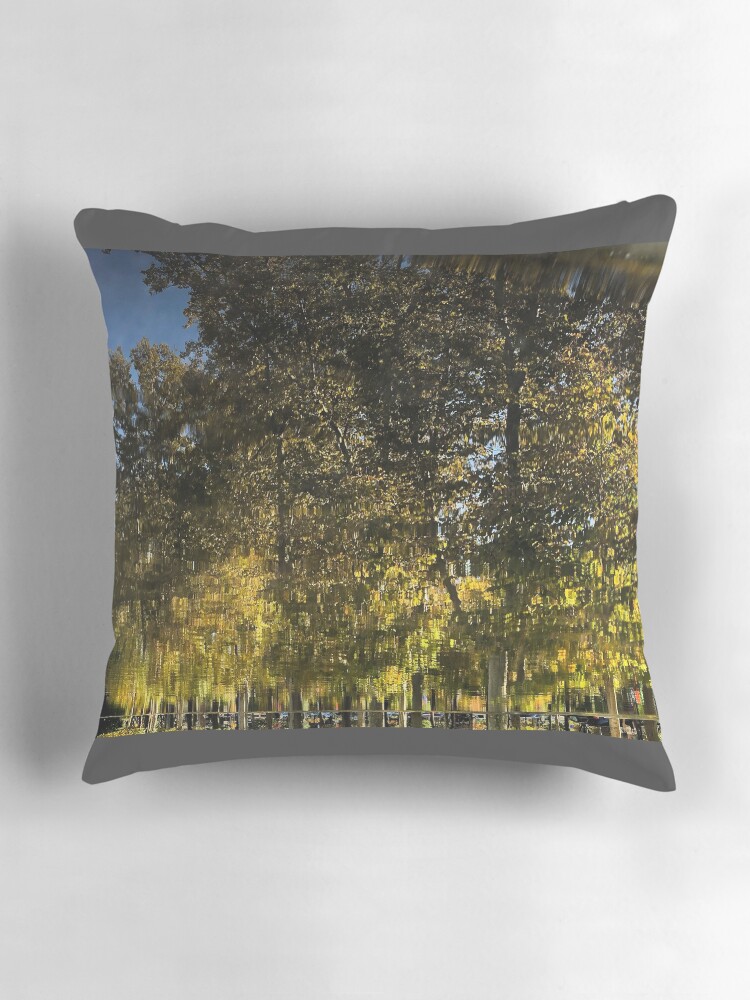 Thumbnail 3 of 4, Pillow, Reflection Tree Pool designed and sold by JmanInABox.