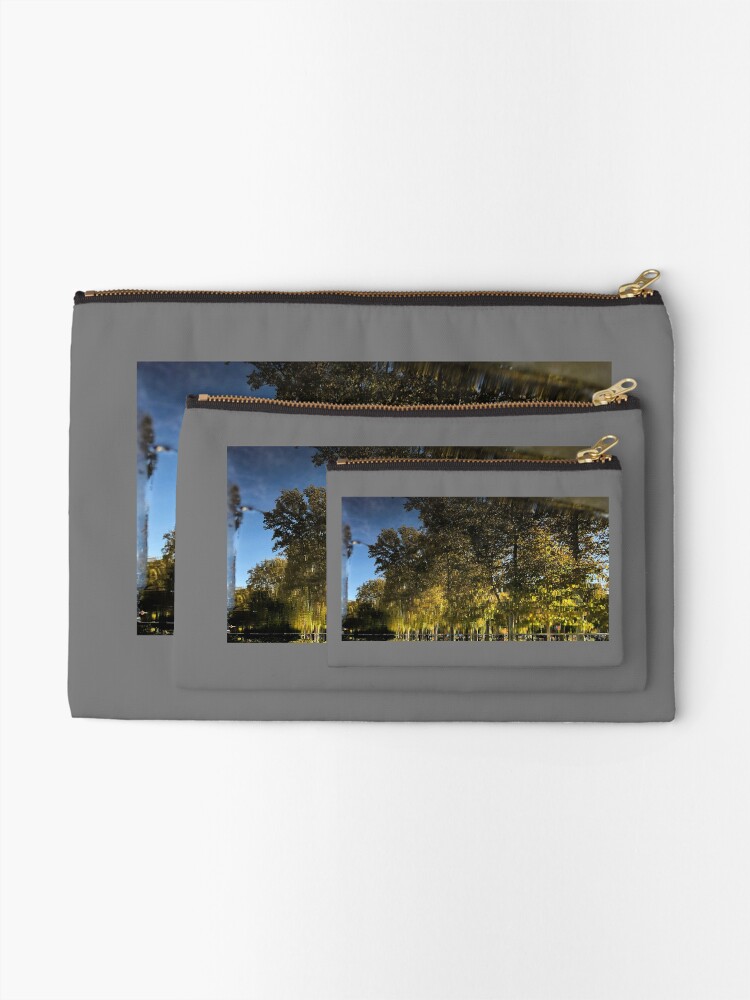 Thumbnail 2 of 4, Zipper Pouch, Reflection Tree Pool designed and sold by JmanInABox.