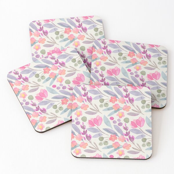 Item preview, Hand painted pink and purple blooms designed and sold by Espinoza Creative.