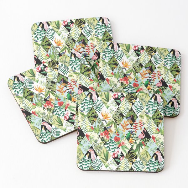 Item preview, tropical birds diamond background designed and sold by TheSimpleMan.