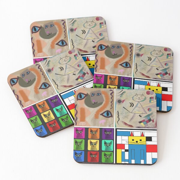 Item preview, Modern Art Cats Set 1 designed and sold by Marinabobina.