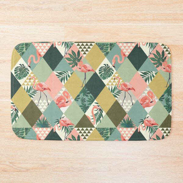 Item preview, flamingo tropical abstract triangle background designed and sold by TheSimpleMan.