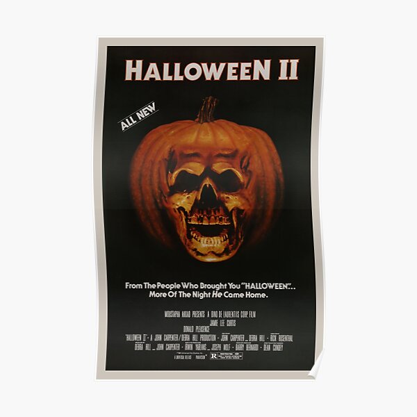 Halloween II - Vintage Movie Poster Poster