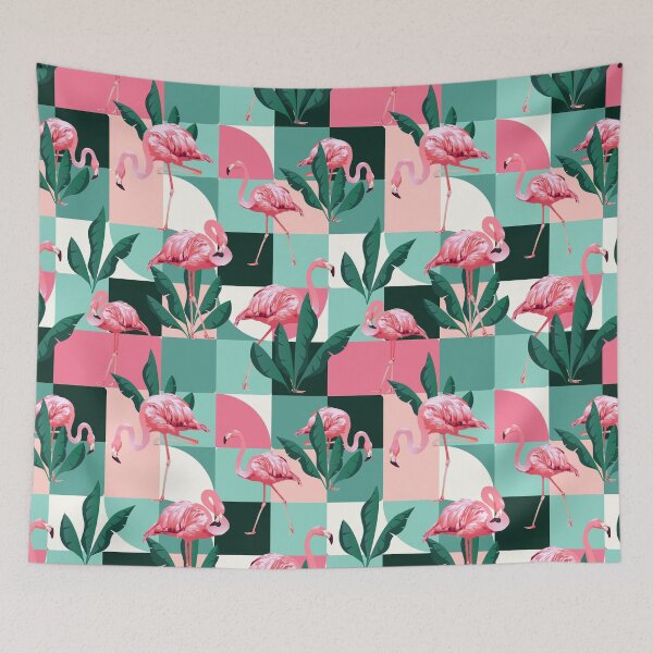 Item preview, Flamingo tropical abstract background designed and sold by TheSimpleMan.