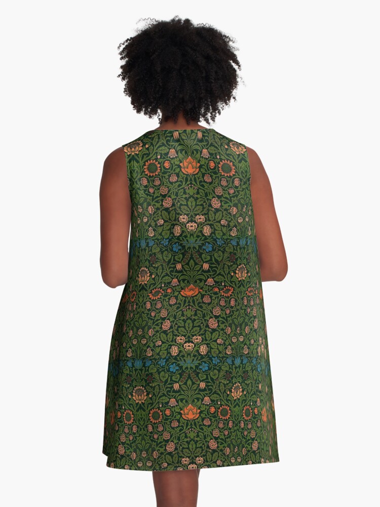 Thumbnail 3 of 4, A-Line Dress, Violet and Columbine by William Morris, 1883 designed and sold by MeganSteer.
