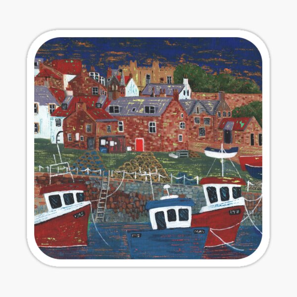 Item preview, Crail Harbour 4 designed and sold by Jan Palmer.