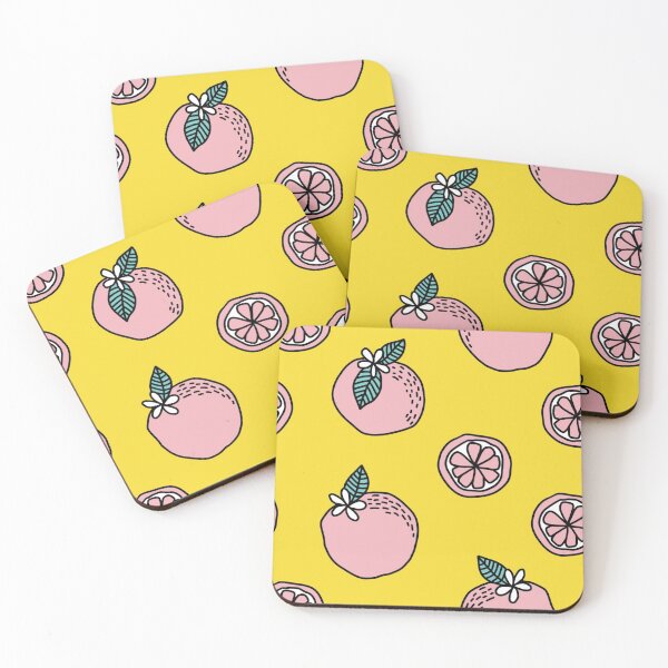 Item preview, Grapefruits over yellow designed and sold by katiesauter.