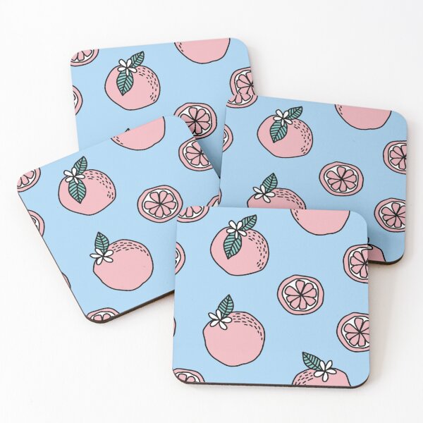 Item preview, Grapefruits over blue designed and sold by katiesauter.