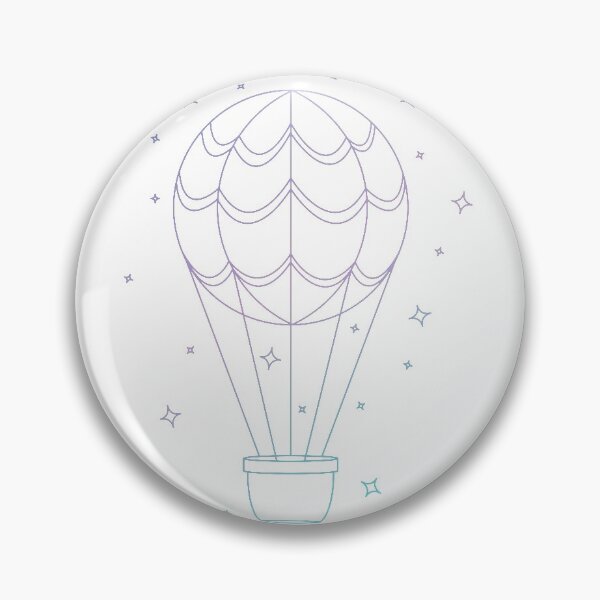 Item preview, Pastel Hot Air Balloon designed and sold by Designasaur Trinkets.