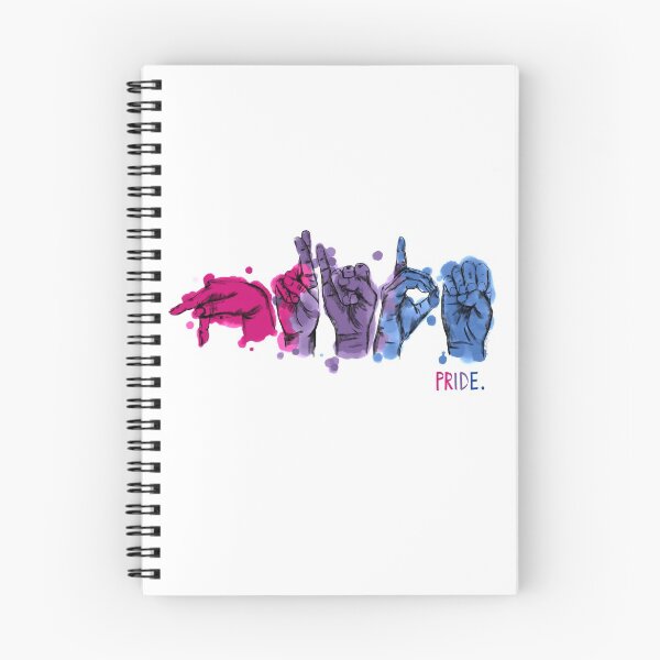 Item preview, Bisexual Pride in ASL designed and sold by anniemgo.