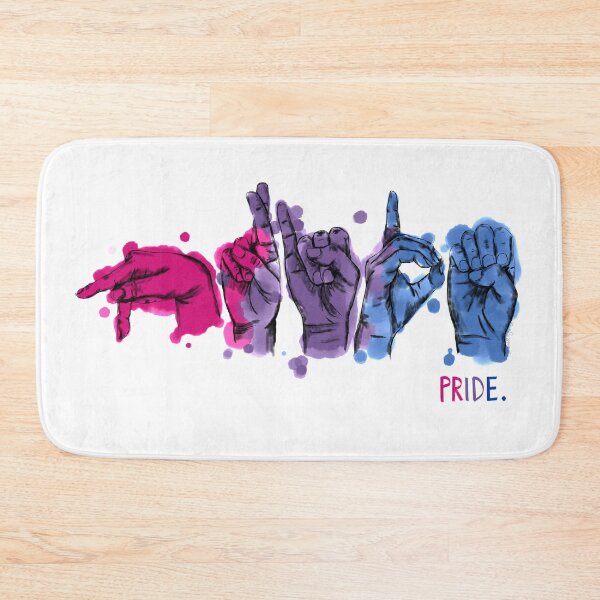 Item preview, Bisexual Pride in ASL designed and sold by anniemgo.