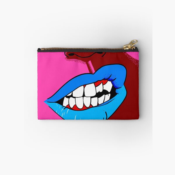 Item preview, Pink & Blue Sneer designed and sold by ZoeticArtStudio.