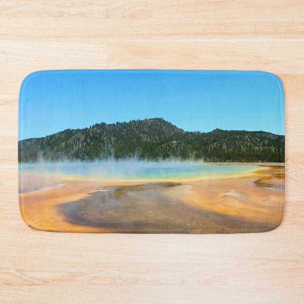 Item preview, Turquoise Hotspring on a Cool Summer Day  designed and sold by Tim Scott.