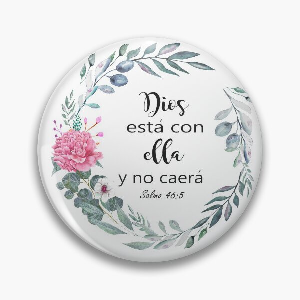 Item preview, Dios está con ella y no caerá, Spanish Bible Quote designed and sold by latiendadearyam.