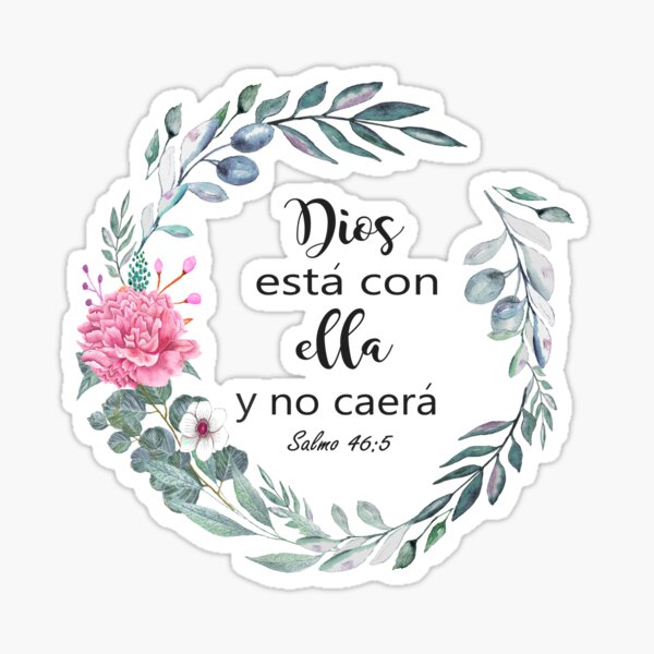 Bendice alma mía a Jehová, Spanish Bible Verse Sticker for Sale by  latiendadearyam