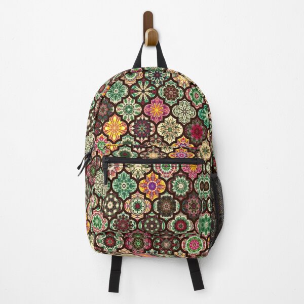 Item preview, Moroccan Pattern Tiles, traditional colors designed and sold by Red Witch Art.