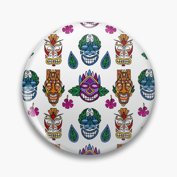 Item preview, Tiki Masks || Faces || Smile || Summer  designed and sold by Hilary Leslie.