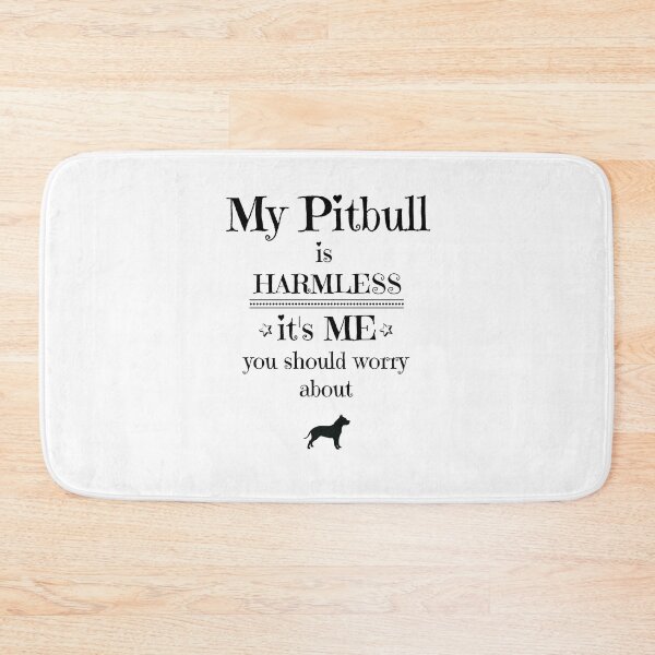 Item preview, My pitbull is harmless - black on white designed and sold by Kristina Gale.