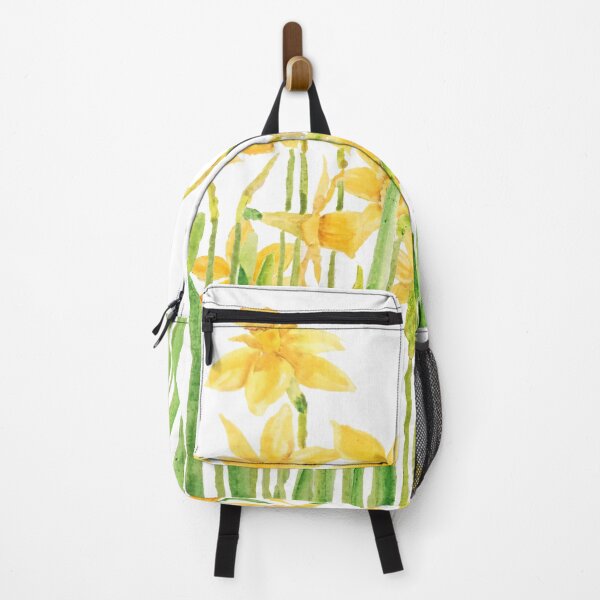 Item preview, hand painted yellow daffodils field watercolor designed and sold by ColorandColor.