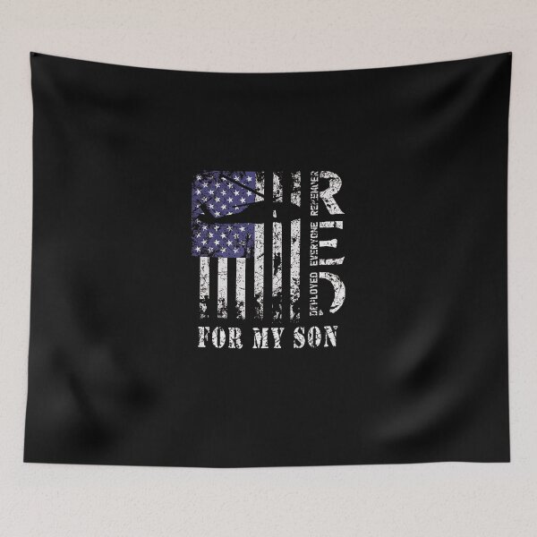Item preview, RED Friday For My Son US Flag Army Military Deployed Veteran designed and sold by Melissacallewae.