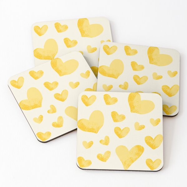 Item preview, Golden Yellow Heart Pattern designed and sold by murialbezanson.