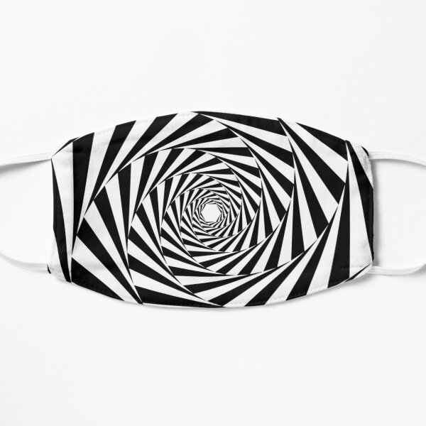 vertigo - dizzy pattern - 3d art - funny optical illusion - trippy moving | dizzy pattern | vertigo dad | vertigo mom | cute vertigo gift | illusion gift ideas Flat Mask
