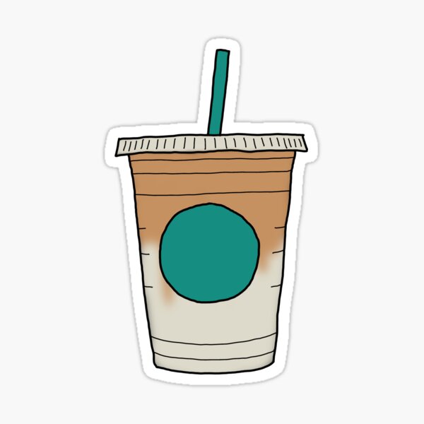 Vsco Starbucks iced drinks sticker pack  Sticker for Sale by