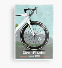 Lienzo metálico BICICLETA GIRO D'ITALIA