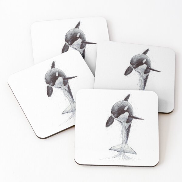 Item preview, Killer Whale Scribble Drawing #1 designed and sold by ArtyOrca.