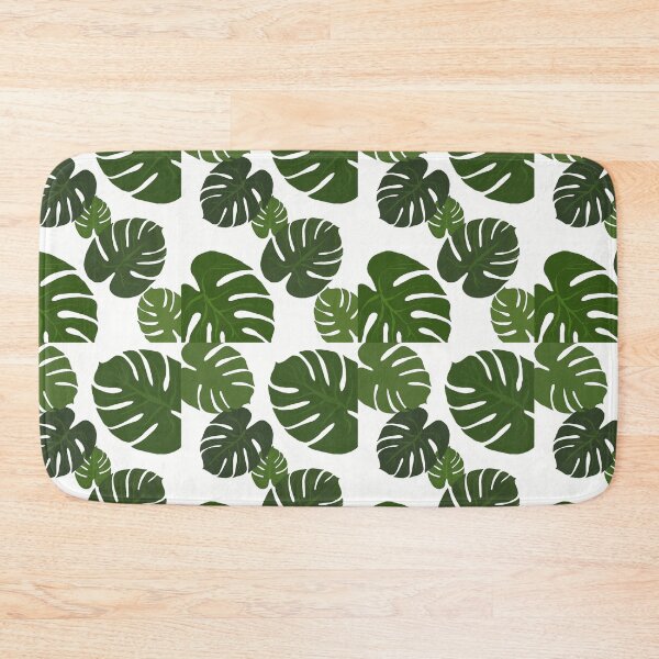 Item preview, Tropical leaves (white background) designed and sold by Jellabella.
