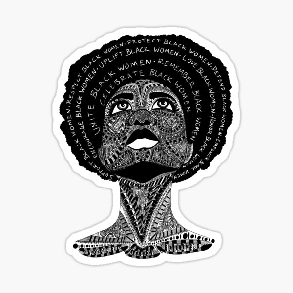 Support Black Women Sticker