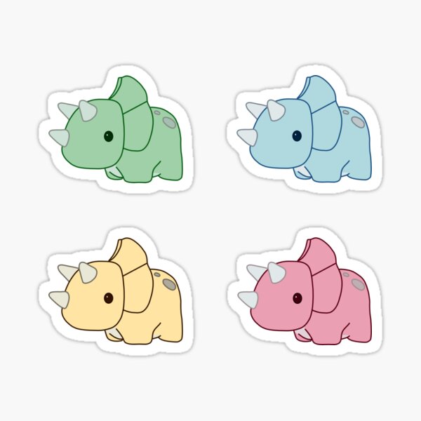 Item preview, Triceratops Pack designed and sold by thicker than  a sticker.
