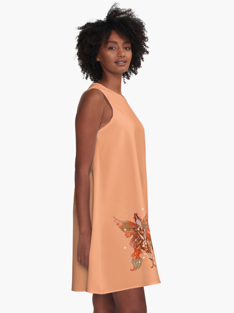 Alternate view of Faylin The Thanksgiving/Fall Fairy™ A-Line Dress