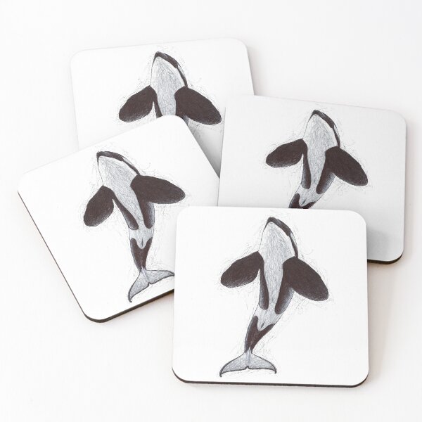 Item preview, Killer Whale Scribble Drawing #2 designed and sold by ArtyOrca.
