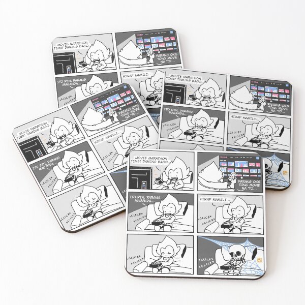 Item preview, MOVIE MARATHON UNTIL YOU DIE WEBCOMIC POSTER designed and sold by aydapadi.