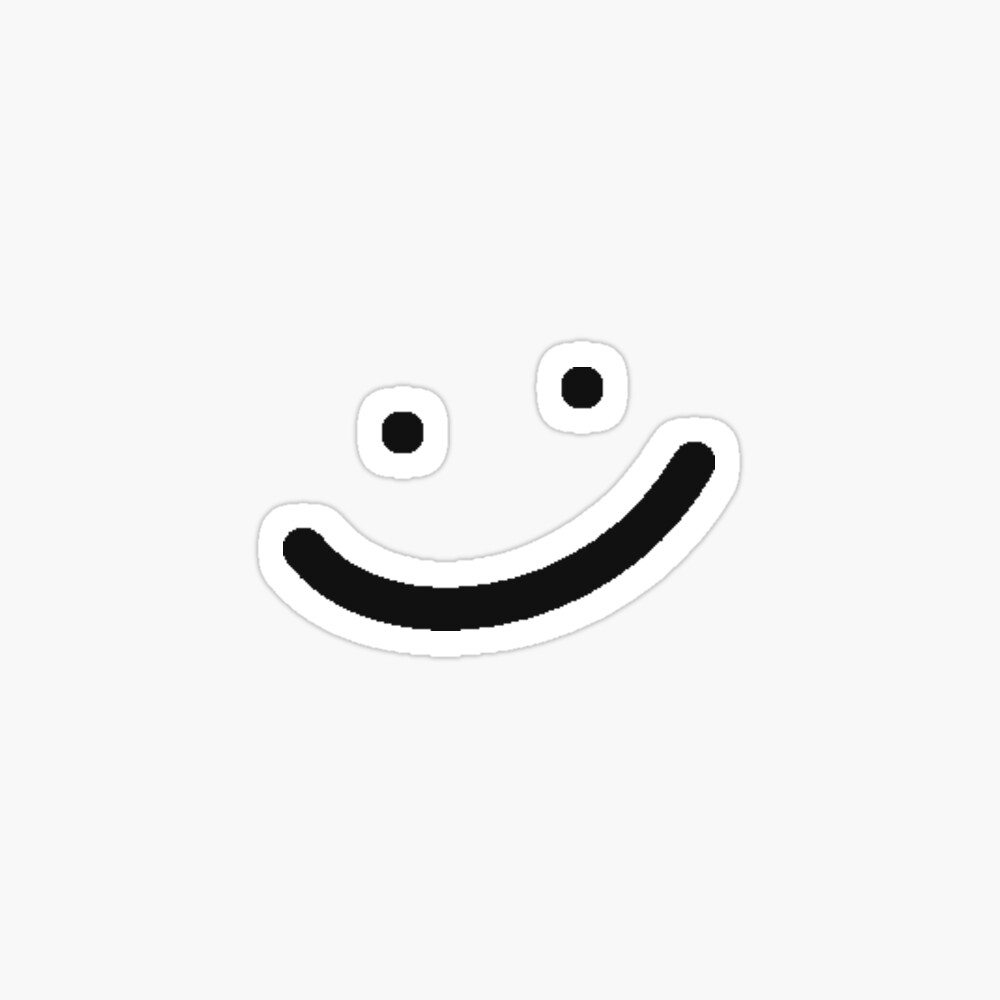 smiley face doodle | Sticker