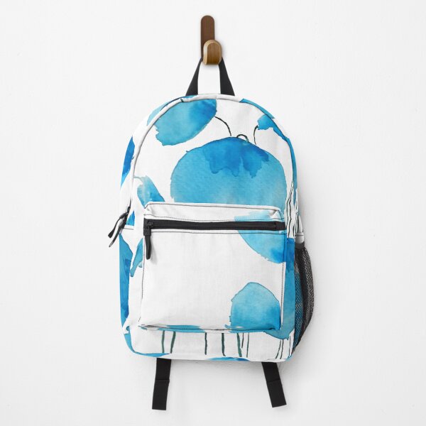 Item preview, hand painted blue poppy field watercolor designed and sold by ColorandColor.