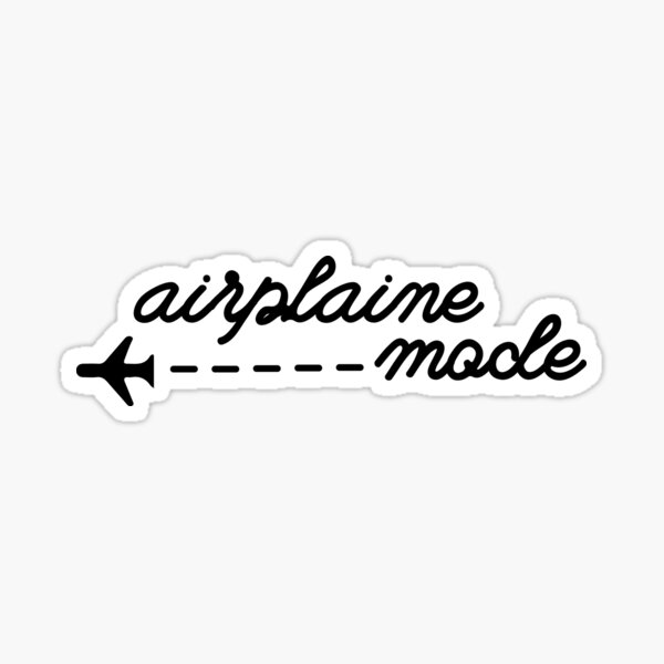 Airplane mode Sticker