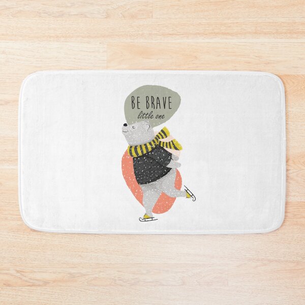 Item preview, Cute Bear Picture with Be Brave Little One text designed and sold by BONBcreative.