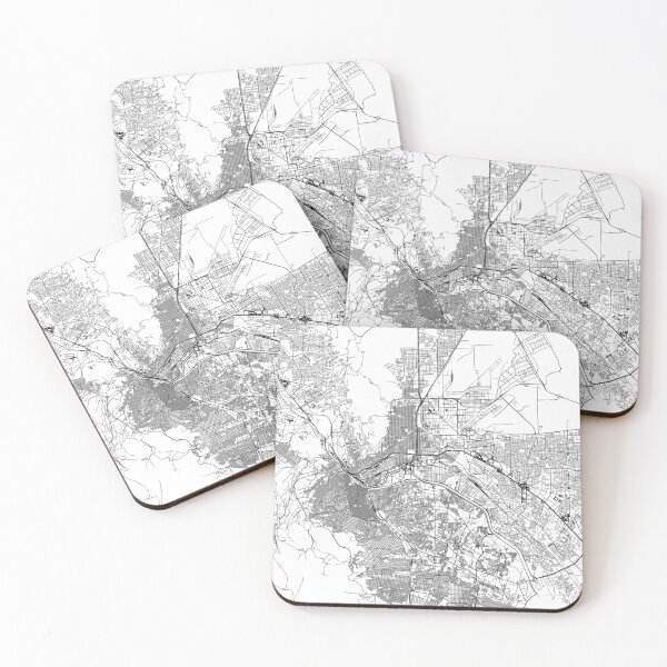 Item preview, El Paso White Map designed and sold by multiplicitymap.
