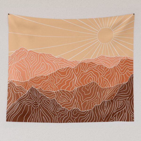 Item preview, Red Rock Mountain Abstract 1 designed and sold by steadqueen.