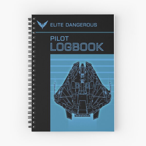 Item preview, ELITE DANGEROUS:PILOT LOGBOOK KRAIT PHANTOM BLUE designed and sold by Madjack Tees Kiwi SuperStore.