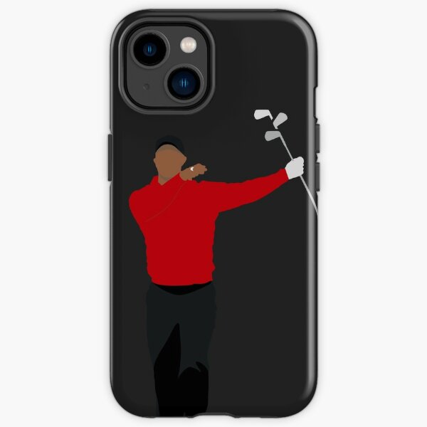 Tiger, Goat, Sunday Red, Golf Clubs, Club Twirl, pga, Augusta, The Master, Win, Fist Pump, Golf, Golfer, Golfing, Golf Lover, For Golfers iPhone Tough Case