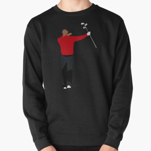 Tiger Woods, Goat, Sunday Red, Golf Clubs, Club Twirl, pga, Augusta, The Master, Win, Fist Pump, Golf, Golfer, Golfing, Golf Lover, For Golfers Pullover Sweatshirt