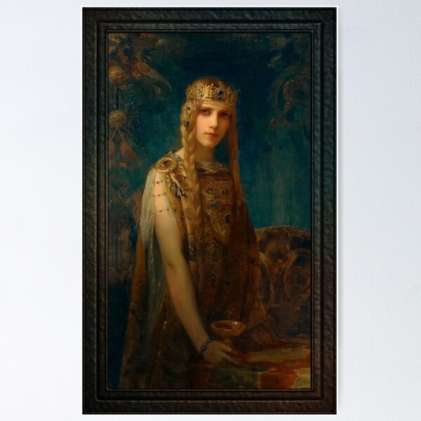 Item preview, La Princesse Celte by Gaston Bussière Old Masters Reproduction designed and sold by Xzendor7 Digital Art Creations.