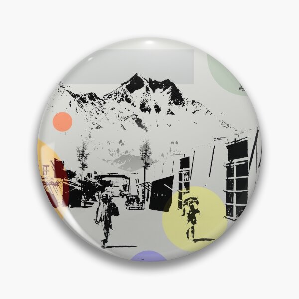 Item preview, Street Scene Benghazi Road with Plane and Mountains designed and sold by KALEIDOSCOPE UK.