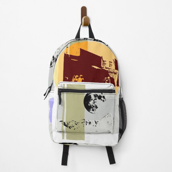 Item preview, Street Scene Benghazi Road with Plane and Mountains designed and sold by KALEIDOSCOPE UK.