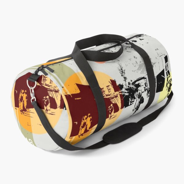 Item preview, Street Scene Benghazi Road with Plane and Mountains designed and sold by KALEIDOSCOPE UK.